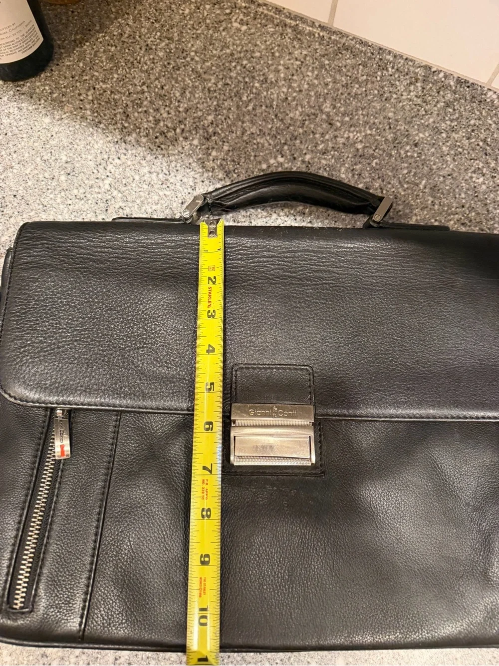 Gianni Conti Leather Briefcase Laptop Bag 15
